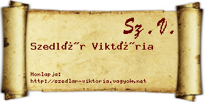 Szedlár Viktória névjegykártya