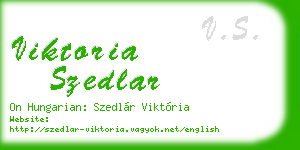 viktoria szedlar business card